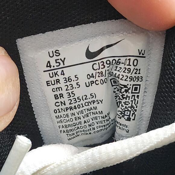 Sz 4.5Youth Fit 6 Women's Nike Air Max 95 011109 White Brown Suede Casual Shoes - Picture 10 of 11